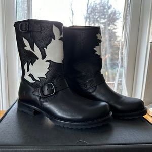 Frye Veronica Floral Boot Size 8